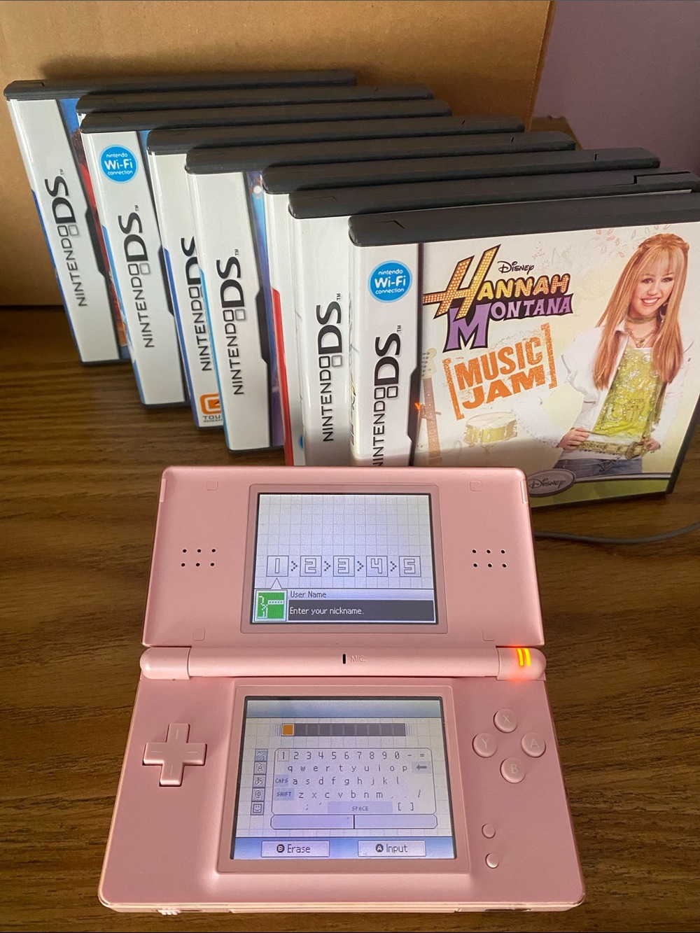 Nintendo Pink DS Lite with Select Games Included